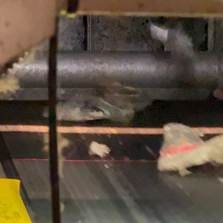 The plastic packaging is scanned using laser-based sensor technology to identify the polymer type.